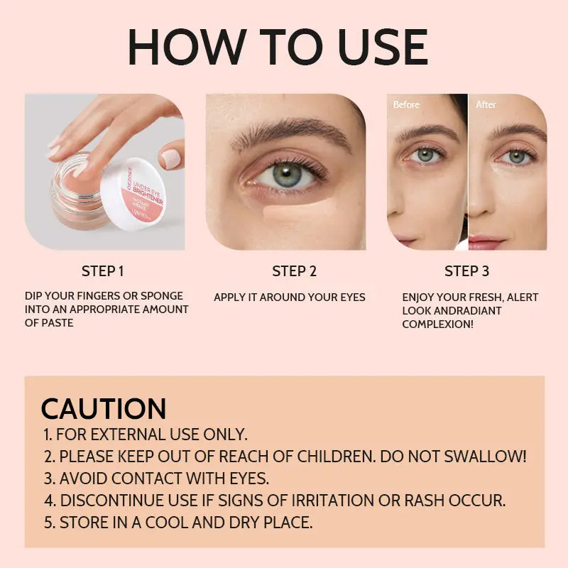 Eye Brightener Hides and Brightens Dark Circles Concealer Contains Hyaluronic Acid Shea Eye Cream YSLYSL