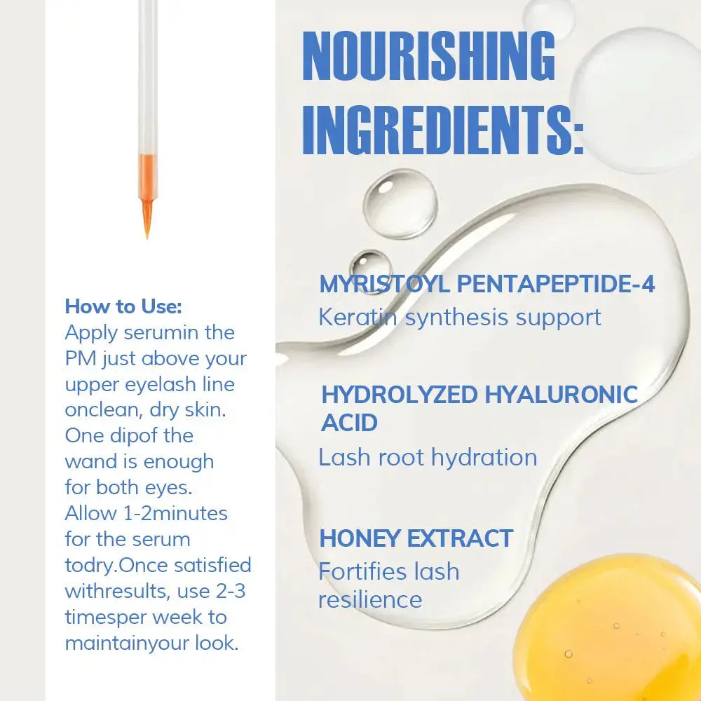 Natural Eyelash Serum and Enhancer for Growth and Lengthening Liquid Eyebrow Care Cream Longer Eyelashes YSLYSL