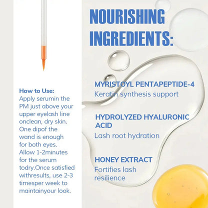 Natural Eyelash Serum and Enhancer for Growth and Lengthening Liquid Eyebrow Care Cream Longer Eyelashes YSLYSL