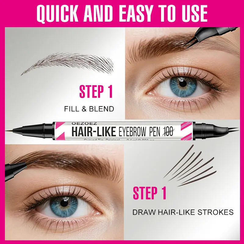 New Elbow Double-headed Two-fork Eyebrow Pencil Two-in-one Eyebrow Pencil Eyeliner Liquid Water YSLYSL