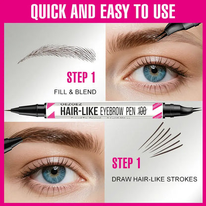 New Elbow Double-headed Two-fork Eyebrow Pencil Two-in-one Eyebrow Pencil Eyeliner Liquid Water YSLYSL