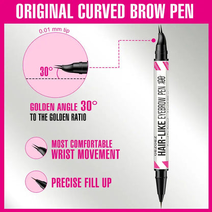 New Elbow Double-headed Two-fork Eyebrow Pencil Two-in-one Eyebrow Pencil Eyeliner Liquid Water YSLYSL