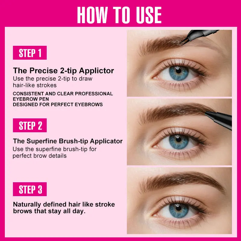 New Elbow Double-headed Two-fork Eyebrow Pencil Two-in-one Eyebrow Pencil Eyeliner Liquid Water YSLYSL