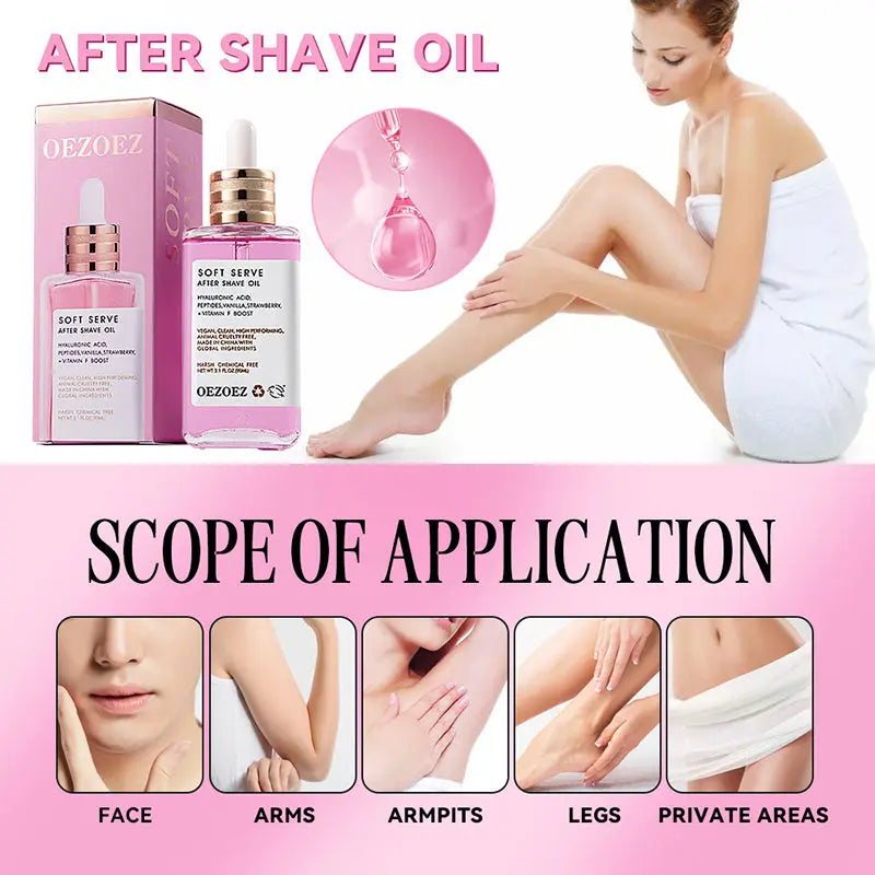 Soft Serve After Shave Oil - Strawberry & Vanilla Scent YSLYSL
