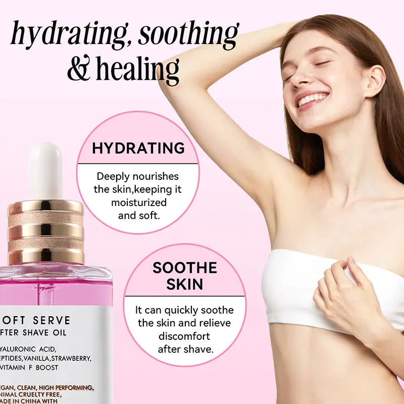 Soft Serve After Shave Oil - Strawberry & Vanilla Scent YSLYSL