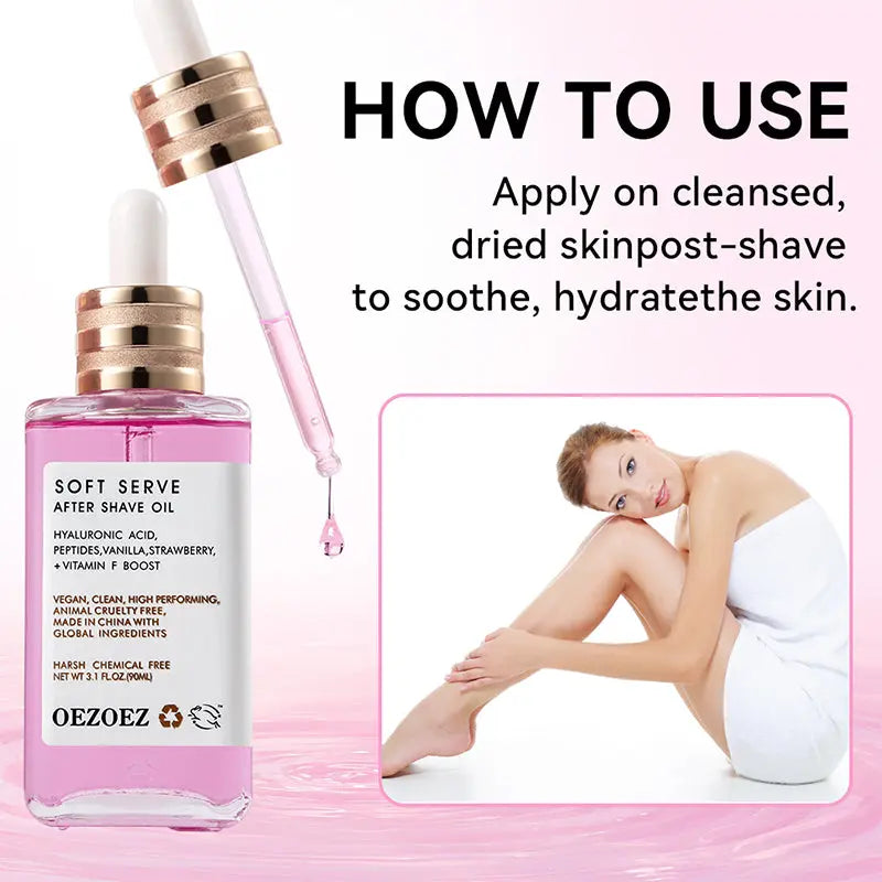 Soft Serve After Shave Oil - Strawberry & Vanilla Scent YSLYSL