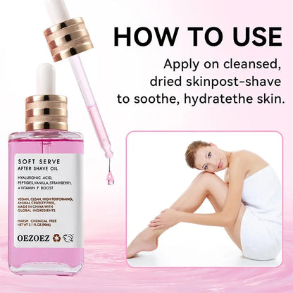 Soft Serve After Shave Oil - Strawberry & Vanilla Scent YSLYSL