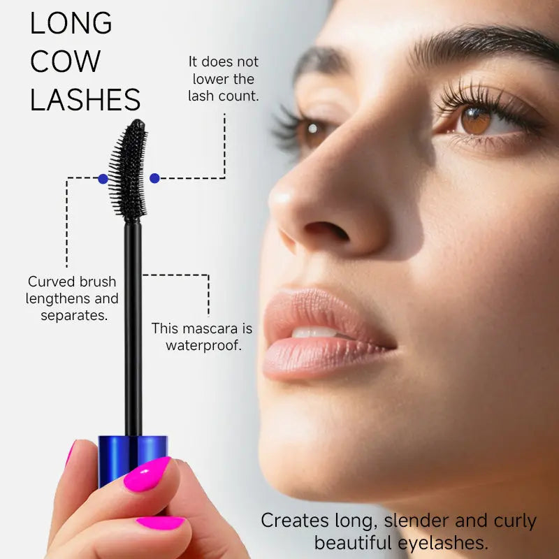 Waterproof and Sweat-proof Mascara Thick Fiber Long Curls Without Smudge YSLYSL